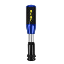 Load image into Gallery viewer, Brand New Universal Momo Blue Carbon Fiber Automatic Gear Shift Knob Shifter Lever Head
