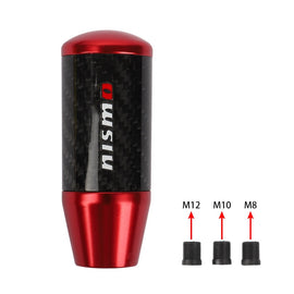Brand New Universal Nismo Red Carbon Fiber Manual Gear Stick Shift Knob Lever Shifter M12 M10 M8