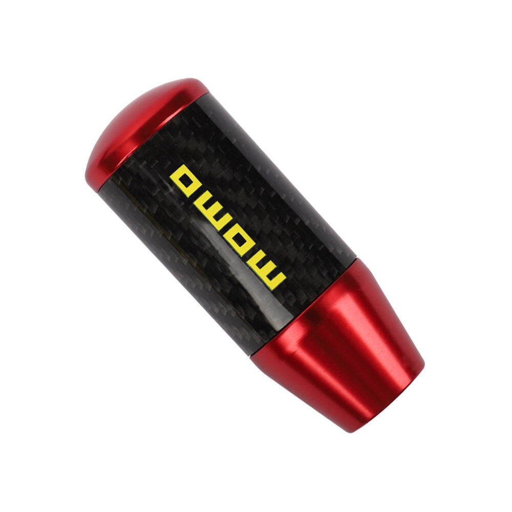 Brand New Universal Momo Red Carbon Fiber Manual Gear Stick Shift Knob Lever Shifter M12 M10 M8