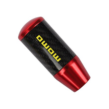 Load image into Gallery viewer, Brand New Universal Momo Red Carbon Fiber Manual Gear Stick Shift Knob Lever Shifter M12 M10 M8