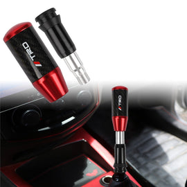 Brand New Universal TRD Red Carbon Fiber Automatic Gear Shift Knob Shifter Lever Head