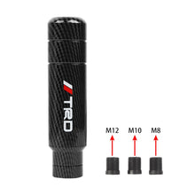 Load image into Gallery viewer, Brand New Universal TRD Carbon Fiber Aluminum Manual Gear Stick Shift Knob Shifter M8 M10 M12