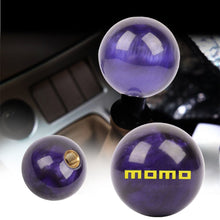 Load image into Gallery viewer, Brand New Universal Momo Pearl Purple Round Ball Shift Knob Car Gear MT Manual Shifter