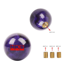 Brand New Universal HKS Pearl Purple Round Ball Shift Knob Car Gear MT Manual Shifter