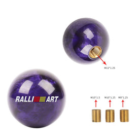 Brand New Universal Ralliart Pearl Purple Round Ball Shift Knob Car Gear MT Manual Shifter