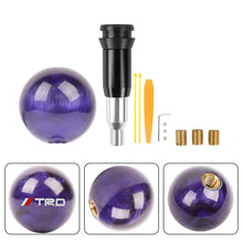 Load image into Gallery viewer, Brand New Universal TRD Pearl Purple Round Ball Shift Knob Automatic Car Gear Shifter