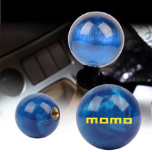 Load image into Gallery viewer, Brand New Universal Momo Pearl Blue Round Ball Shift Knob Car Gear MT Manual Shifter