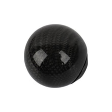 Load image into Gallery viewer, Brand New Car Gear Shift Knob Round Ball Shape Black Real Carbon Fiber Universal with Adapters