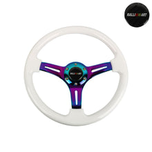 Load image into Gallery viewer, Brand New 350mm 14&quot; Universal JDM Ralliart Deep Dish ABS Racing Steering Wheel Neo-Chrome Spoke