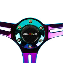 Load image into Gallery viewer, Brand New 350mm 14&quot; Universal JDM Ralliart Deep Dish ABS Racing Steering Wheel Neo-Chrome Spoke
