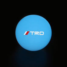 Load image into Gallery viewer, Brand New Jdm TRD Universal Glow In the Dark Blue Round Ball Shift Knob M8 M10 M12 Adapter