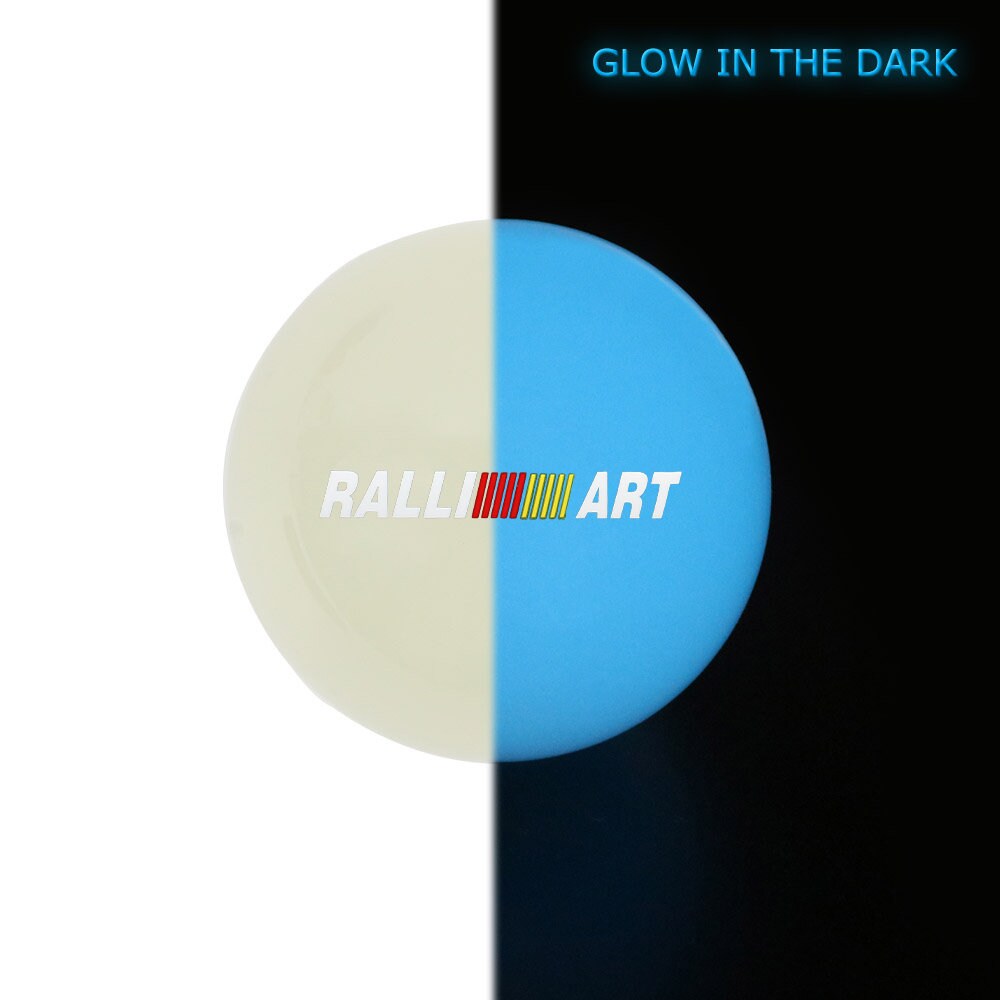 Brand New Jdm Ralliart Universal Glow In the Dark Blue Round Ball Shift Knob M8 M10 M12 Adapter