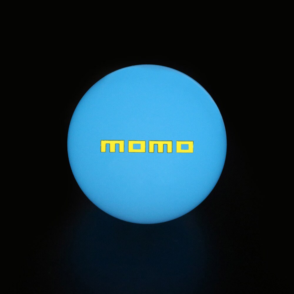 Brand New Jdm Momo Universal Glow In the Dark Blue Round Ball Shift Knob M8 M10 M12 Adapter