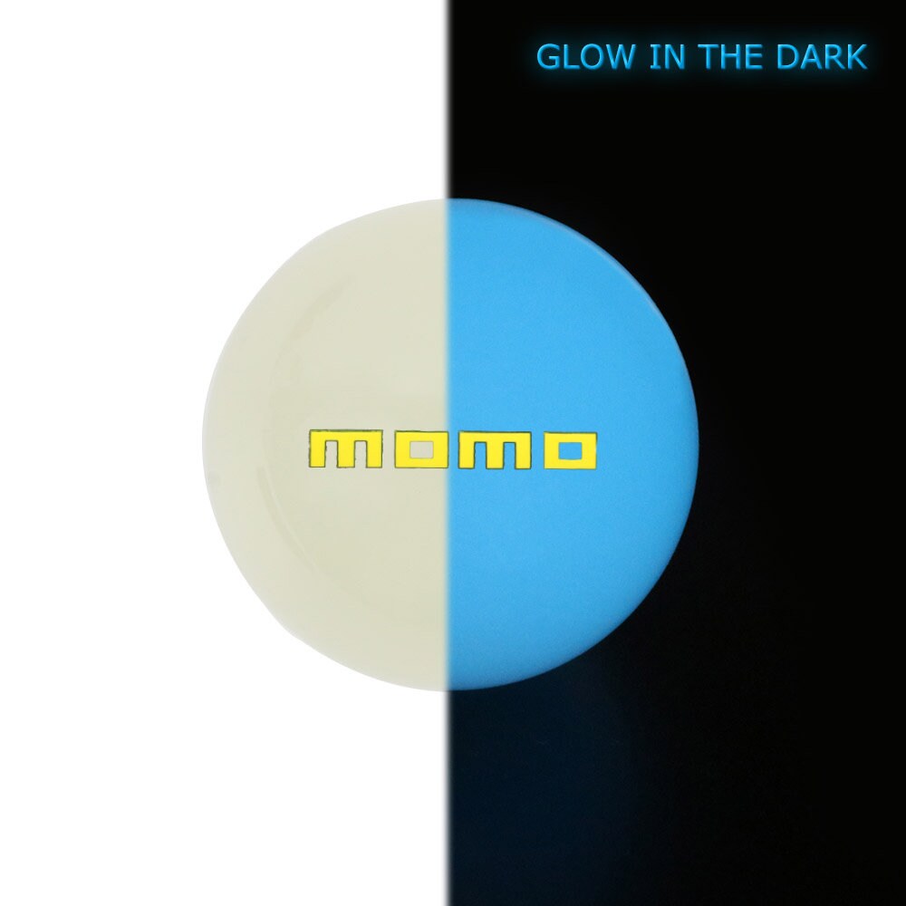 Brand New Jdm Momo Universal Glow In the Dark Blue Round Ball Shift Knob M8 M10 M12 Adapter