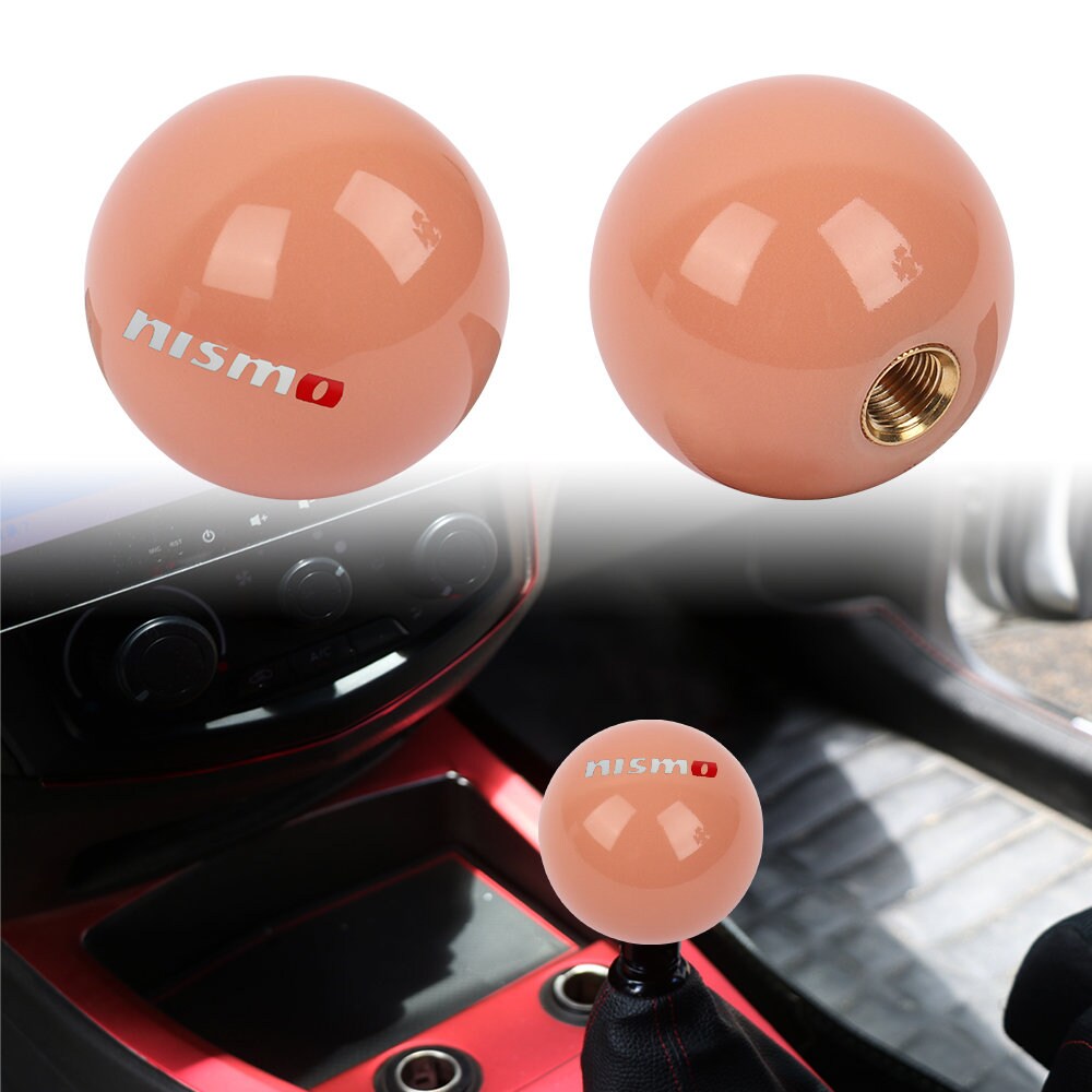 Brand New Jdm Nismo Universal Glow In the Red Round Ball Shift Knob M8 M10 M12 Adapter
