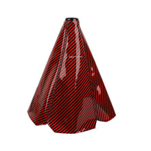 Load image into Gallery viewer, Brand New Universal Mugen Carbon Fiber Red Leather PVC Style Black Stitch Leather Gear Manual Shifter Shift Knob Boot