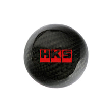 Load image into Gallery viewer, Brand New HKS Universal Real Carbon Fiber Ball Manual MT Gear Shift Shifter Knob W/Black Stripe