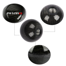 Load image into Gallery viewer, Brand New Nismo Universal Real Carbon Fiber Ball Manual MT Gear Shift Shifter Knob W/Black Stripe