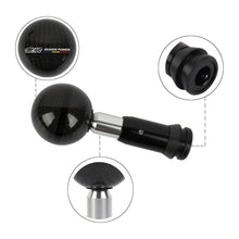 Load image into Gallery viewer, Brand New Mugen Automatic Car Gear Shift Knob Round Ball Shape Black Real Carbon Fiber