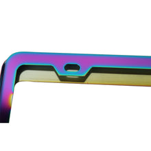 Load image into Gallery viewer, Brand New 2PCS Mugen Power Neo Chrome Stainless Steel License Plate Frame W/ Screw Caps