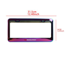 Load image into Gallery viewer, Brand New 1PCS Mazdaspeed Neo Chrome Stainless Steel License Plate Frame W/ Screw Caps