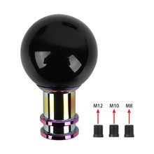 Load image into Gallery viewer, Brand New Universal Jdm Round Ball Black Manual Car Racing Gear Shift Knob Shifter M12 M10 M8