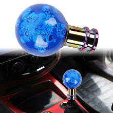 Load image into Gallery viewer, Brand New Universal Jdm Round Ball Crystal Blue Bubble Manual Car Racing Gear Shift Knob Shifter M12 M10 M8