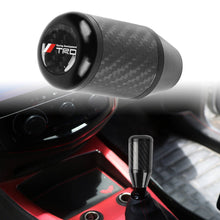 Load image into Gallery viewer, Brand New Universal TRD Black Real Carbon Fiber Racing Gear Stick Shift Knob For MT Manual M12 M10 M8