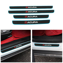 Load image into Gallery viewer, Brand New 4PCS Universal Acura Blue Rubber Car Door Scuff Sill Cover Panel Step Protector