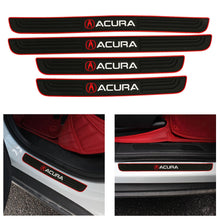 Load image into Gallery viewer, Brand New 4PCS Universal Acura Red Rubber Car Door Scuff Sill Cover Panel Step Protector