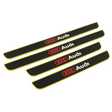 Load image into Gallery viewer, Brand New 4PCS Universal Audi Yellow Rubber Car Door Scuff Sill Cover Panel Step Protector