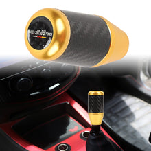 Load image into Gallery viewer, Brand New Universal Mugen Gold Real Carbon Fiber Racing Gear Stick Shift Knob For MT Manual M12 M10 M8