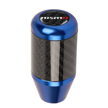 Load image into Gallery viewer, Brand New Universal Nismo Blue Real Carbon Fiber Racing Gear Stick Shift Knob For MT Manual M12 M10 M8