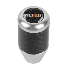 Load image into Gallery viewer, Brand New Universal Ralliart Silver Real Carbon Fiber Racing Gear Stick Shift Knob For MT Manual M12 M10 M8