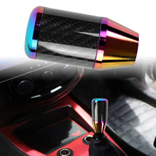 Load image into Gallery viewer, Brand New Universal 6 SPEED Neo-Chrome Real Carbon Fiber Racing Gear Stick Shift Knob For MT Manual M12 M10 M8