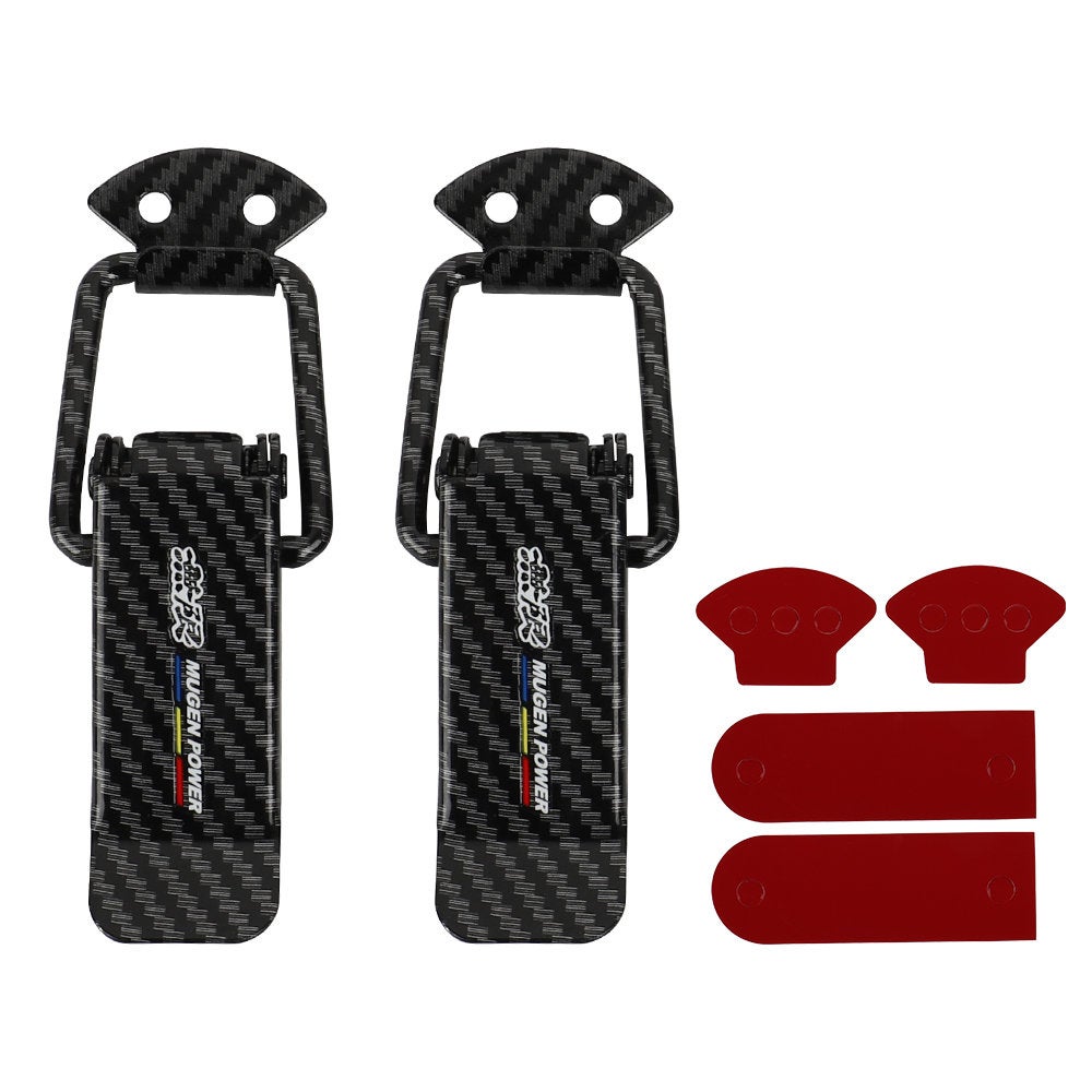 Brand New Universal Mugen Power Carbon Fiber Car Bumper Trunk Fender Hatch Lids Quick Release Fastener