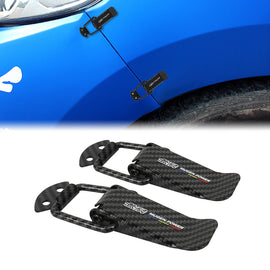 Brand New Universal Mugen Power Carbon Fiber Car Bumper Trunk Fender Hatch Lids Quick Release Fastener