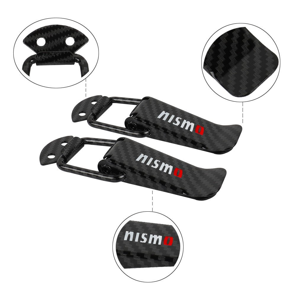 Brand New Universal Nismo Carbon Fiber Car Bumper Trunk Fender Hatch Lids Quick Release Fastener