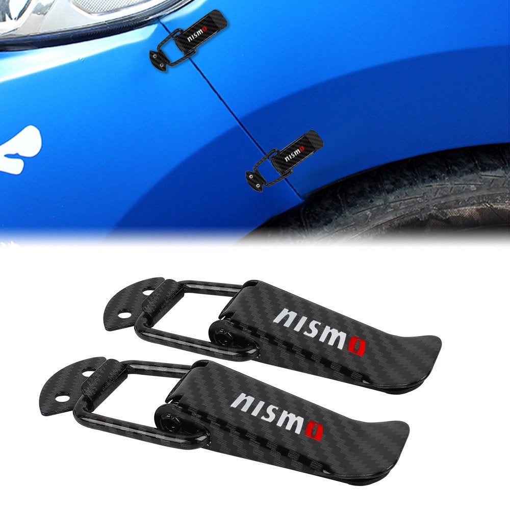 Brand New Universal Nismo Carbon Fiber Car Bumper Trunk Fender Hatch Lids Quick Release Fastener