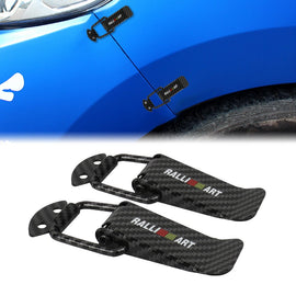 Brand New Universal Ralliart Carbon Fiber Car Bumper Trunk Fender Hatch Lids Quick Release Fastener