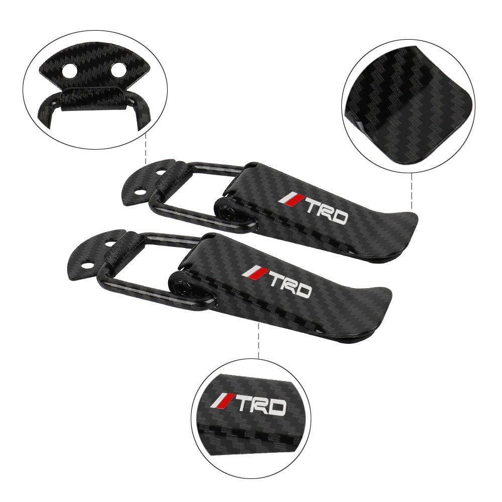 Brand New Universal TRD Carbon Fiber Car Bumper Trunk Fender Hatch Lids Quick Release Fastener