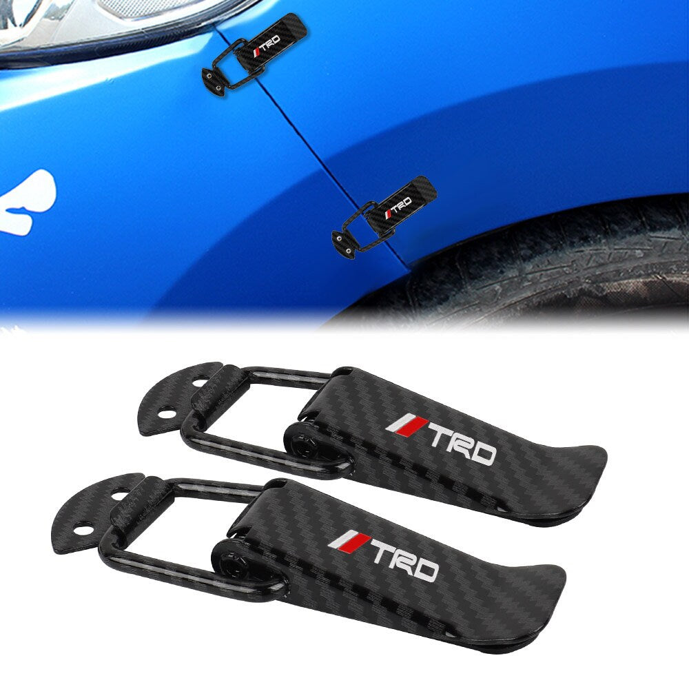 Brand New Universal TRD Carbon Fiber Car Bumper Trunk Fender Hatch Lids Quick Release Fastener