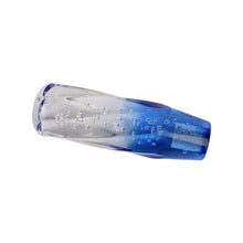 Load image into Gallery viewer, Brand New Universal 15CM VIP 150mm Transparent Manual Clear / Blue Twist Crystal Bubble Racing Gear Shift Knob