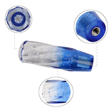 Load image into Gallery viewer, Brand New Universal 15CM VIP 150mm Transparent Manual Clear / Blue Twist Crystal Bubble Racing Gear Shift Knob