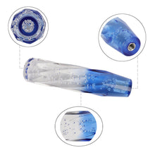 Load image into Gallery viewer, Brand New Universal 20CM VIP 200mm Transparent Manual Clear / Blue Twist Crystal Bubble Racing Gear Shift Knob
