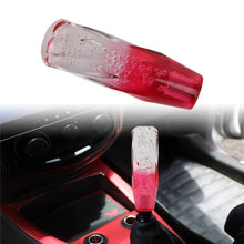 Load image into Gallery viewer, Brand New Universal 15CM VIP 100mm Transparent Manual Clear / Red Twist Crystal Bubble Racing Gear Shift Knob