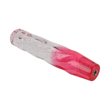 Load image into Gallery viewer, Brand New Universal 25CM VIP 250mm Transparent Manual Clear / Red Twist Crystal Bubble Racing Gear Shift Knob