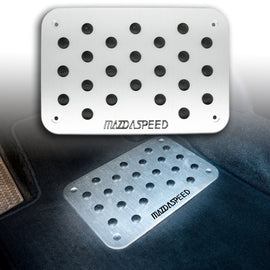 Brand New Universal JDM Mazdaspeed Car Anti Skid Floor Mat Carpet Rest Pedal Pad Cover 11.5