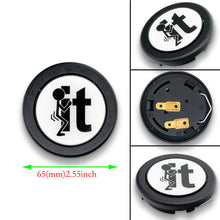 Load image into Gallery viewer, Brand New Universal Jdm Anime Fck it Hentai Car Horn Button Black Steering Wheel Center Cap