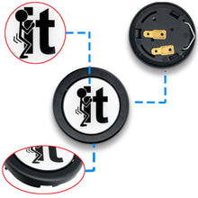 Load image into Gallery viewer, Brand New Universal Jdm Anime Fck it Hentai Car Horn Button Black Steering Wheel Center Cap